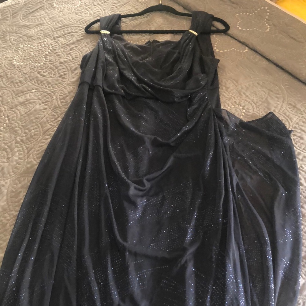 Midnight Blue Sequined Gown